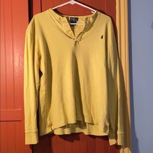 Yellow polo long sleeve
